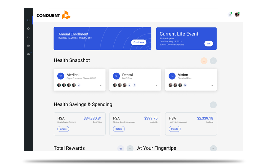 Benefit Portal Screenshot